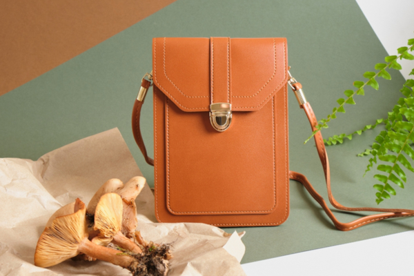 bag made of mushroom leather