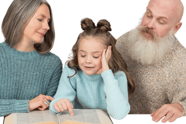 Grandparents and grandchild learning