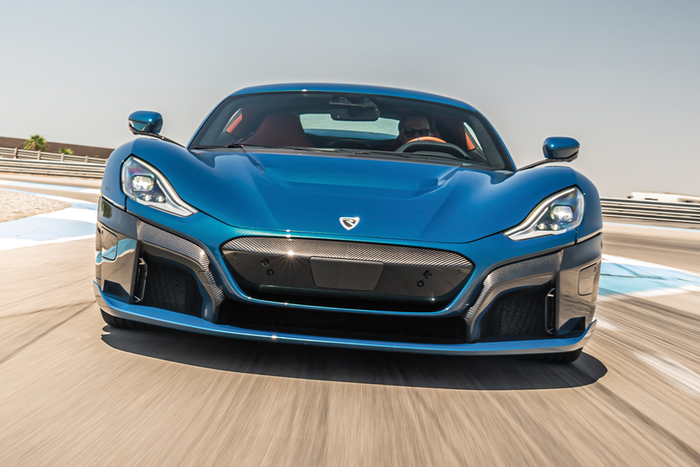Front view of a Rimac Nevera
